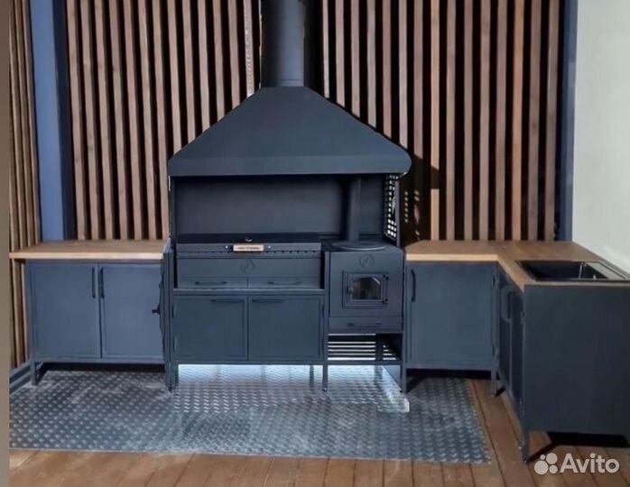 Мангальная зона лофт