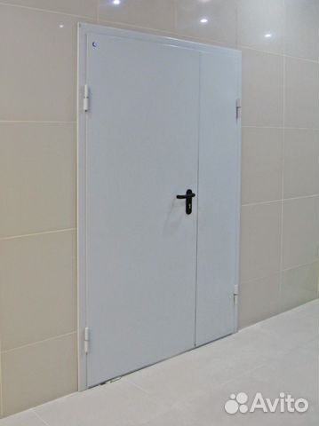 Дверь двухстворчатая противопожарная 1300*2100