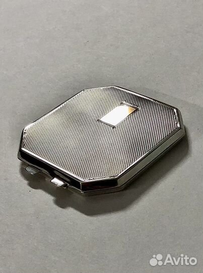 Пудреница mint винтаж 1947 год серебро