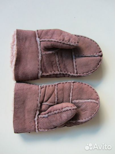 Варежки детские меховые