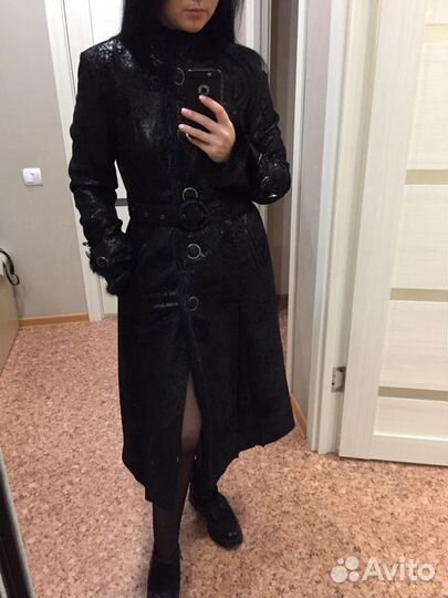 Кожаное пальто