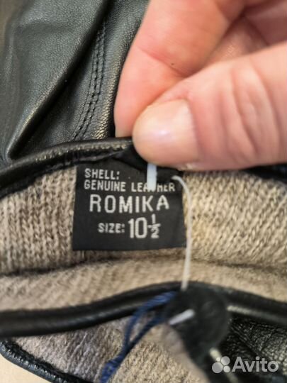 Мужские кожаные перчатки новые