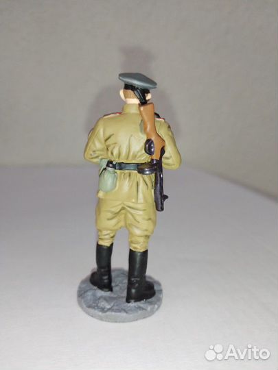 Модель солдатик Боец морской пехоты оловянный