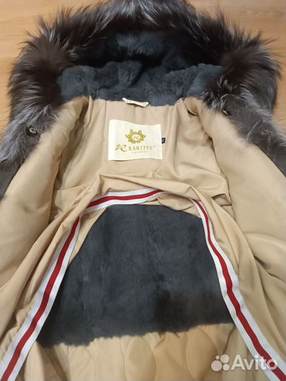 Парка женская с натуральным мехом 44-46