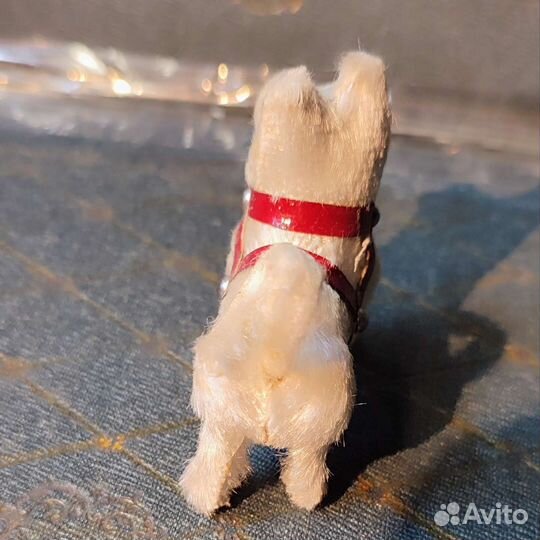 Собачка папье-маше. Кукольная игрушка. Винтаж