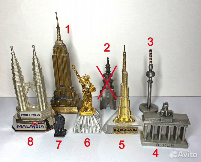 Домики статуэтки фигурки металлические здания