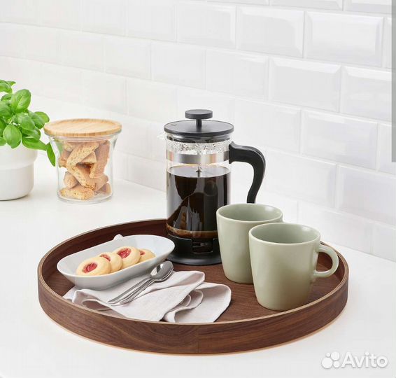 Поднос грецкий орех икеа оригинал