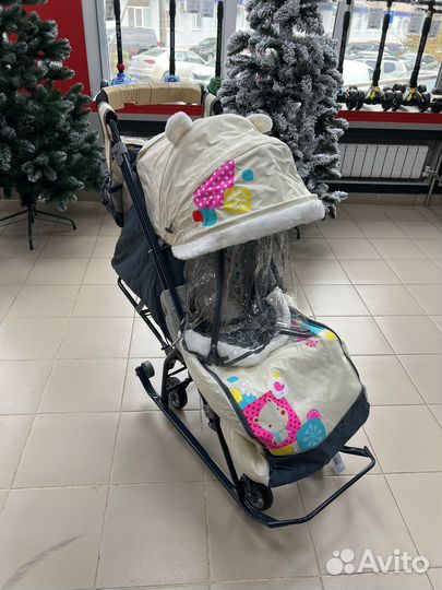 Санки-коляска Nika Наши детки 5-1 разных цветов