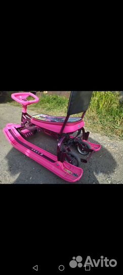 Детский снегокат с колесами