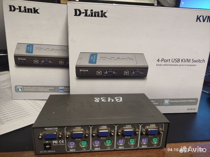 Переключатель d-link KVM