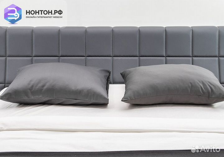 Кровать Оливия серая