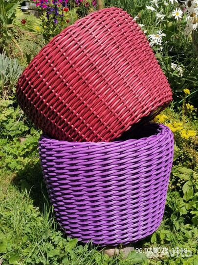 Кашпо, мобильные грядки, дровница из полиротанга