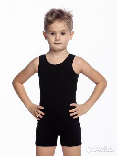 М 1.03 Майка спортивная детск.черный (158-84-66