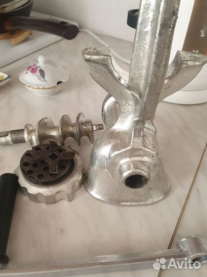Мясорубка ручная СССР чугунная