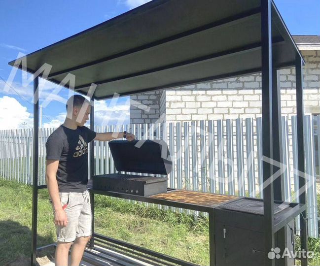 Мангал в стиле лофт