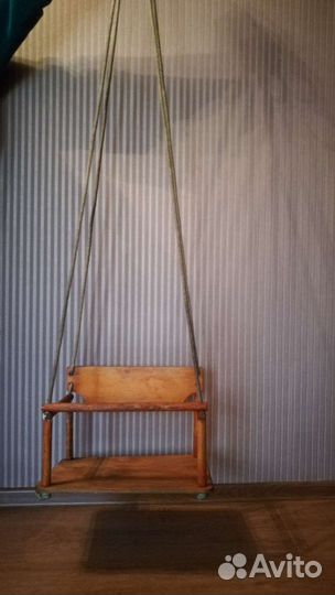 Качели деревянные детские