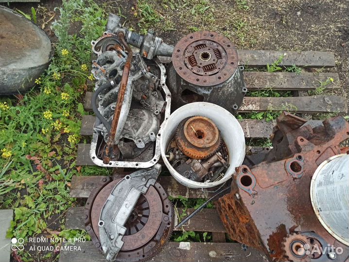 Блок в сборе, корзина сцепления, маховик