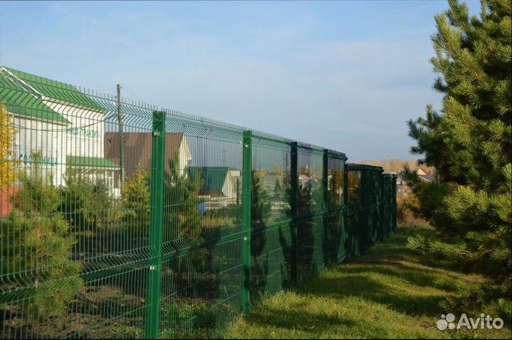 3D забор + установка