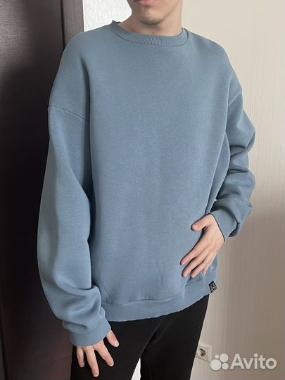 Свитшот сине-серый