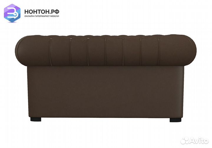 Диван Офисный 2-х местный коричневый