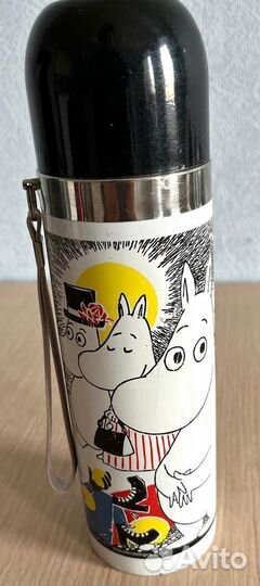 Термос с муми-троллями