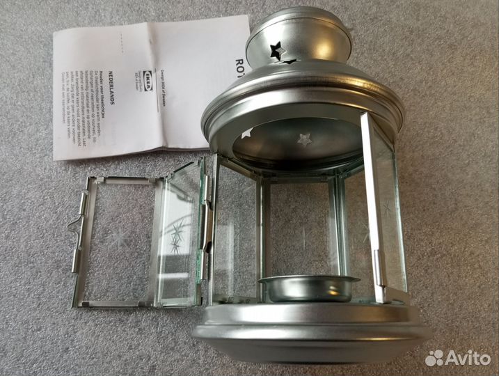 Фонарь для греющей свечи Икея Ротера