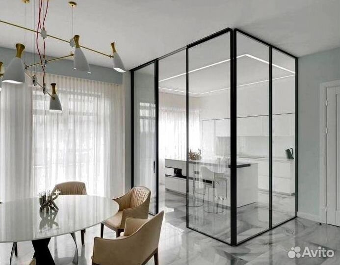 Офисные стеклянные перегородки