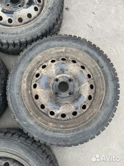 185/55 R15 Nokian Nordman 5 Зима Штампованные R16 pсd:4x100 ет:45 DIA:56.1