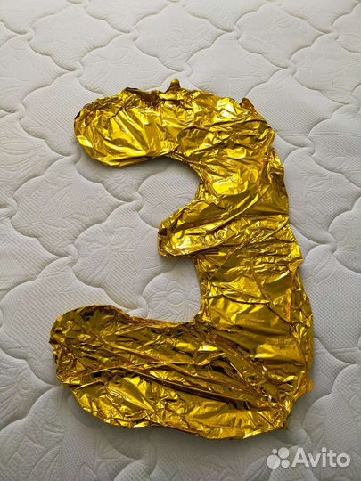 Цифра 3 фольгированная шар цифра три