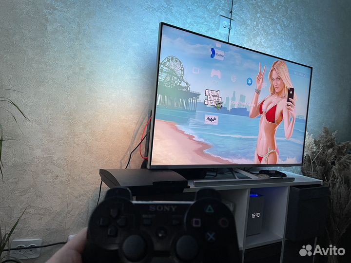 Sony ps3 1000gb прошитая очень много игр