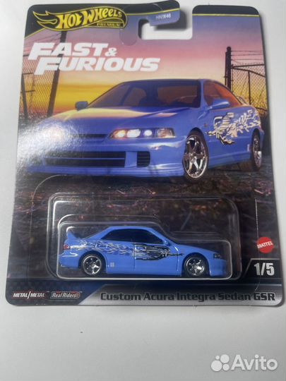 Hot wheels premium Acura Integra Fast Furious