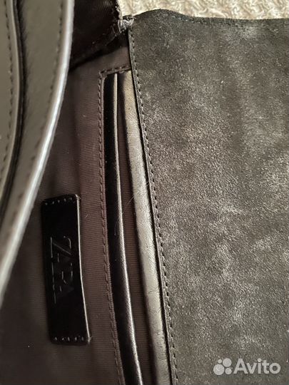 Сумка zara натуральная кожа