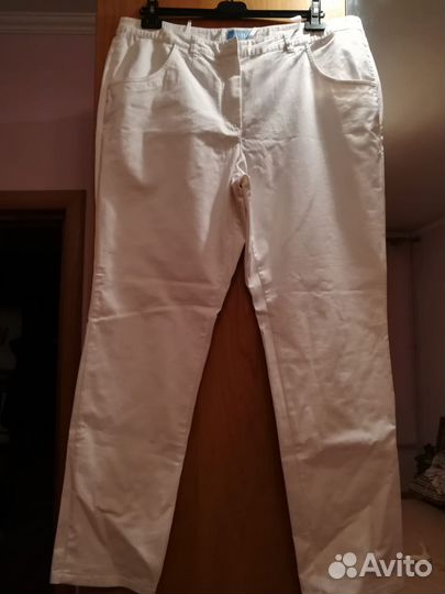 Брюки летние белые базовые Cavita хлопок хц