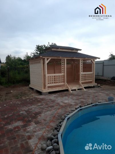 Беседка 4х4. Монтаж за 1 день