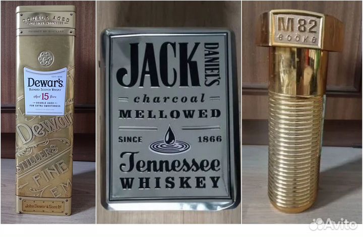 Коробка от виски Jack Daniels. тубус