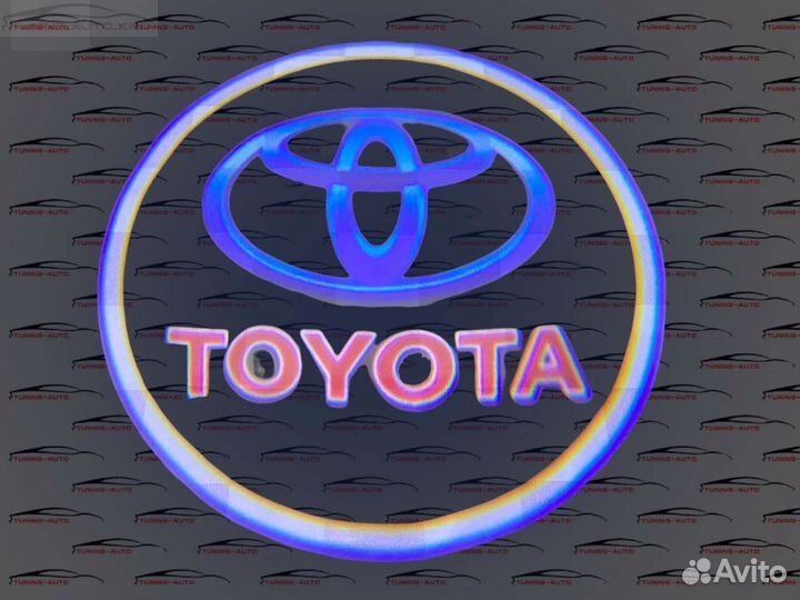Проекция логотипа на двери toyota I1438