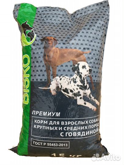 Корм для собак Bisko - премиум класса