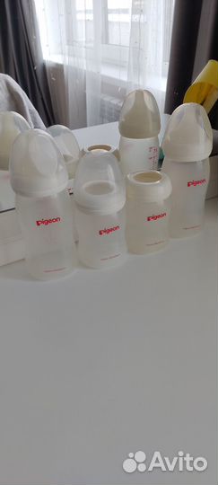 Бутылочки, пустышки и пр. (Pigeon, Nuk)