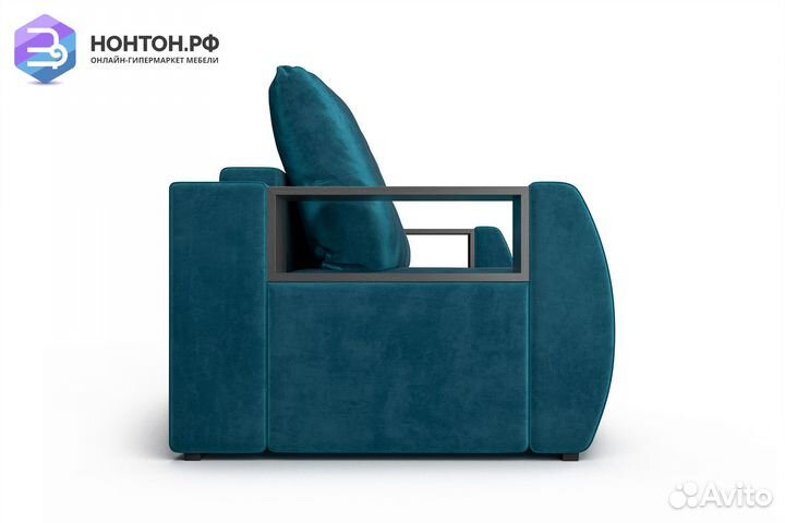 Диван еврокнижка Мальтида сине-зеленый