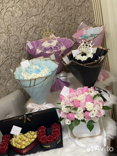 Цветы с конфетами