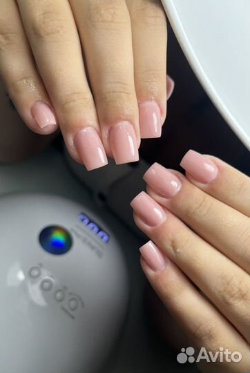 Наращивание ногтей, покрытие гель лаком