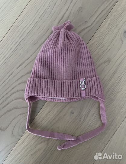Шапка для девочки демисезонная 44-46 размер