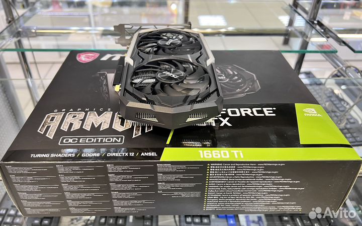 Видеокарта MSI GTX 1660Ti Armor OC 6GB/Гарантия