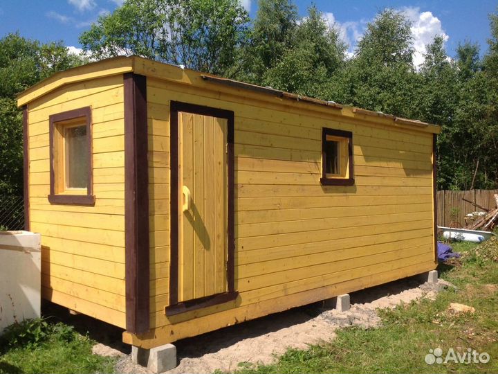 Хозблок с душем 2*2м