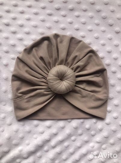 Шапка тюрбан с бубликом