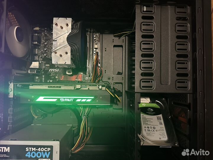 Игровой пк ryzen 5 1600/gtx 1060/16gb/ssd + hdd