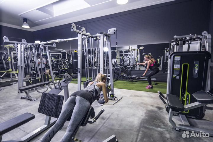 22 тренажёра для зала 200 кв