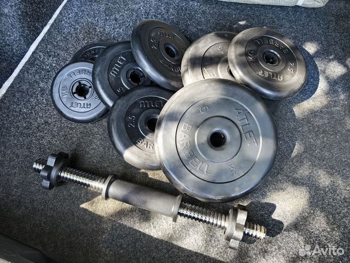 Гантель 19 кг разборная