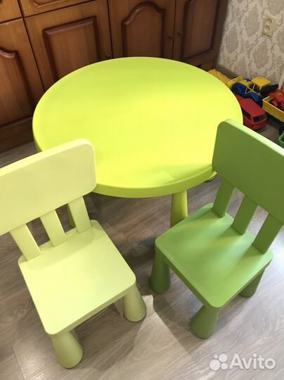 Детский стол и стулья IKEA
