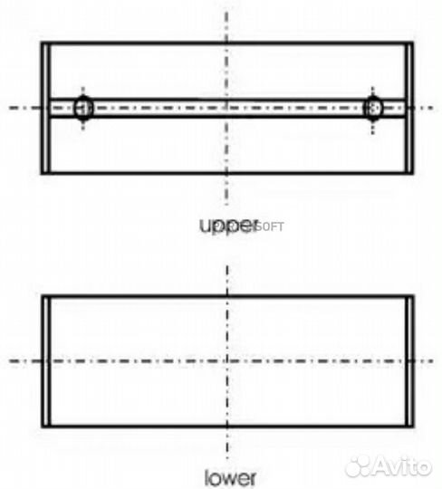 Kolbenschmidt 77753610 Вкладыши коренные к-т renau